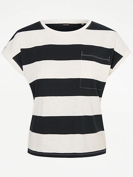 Striped Slub Pocket T-Shirt