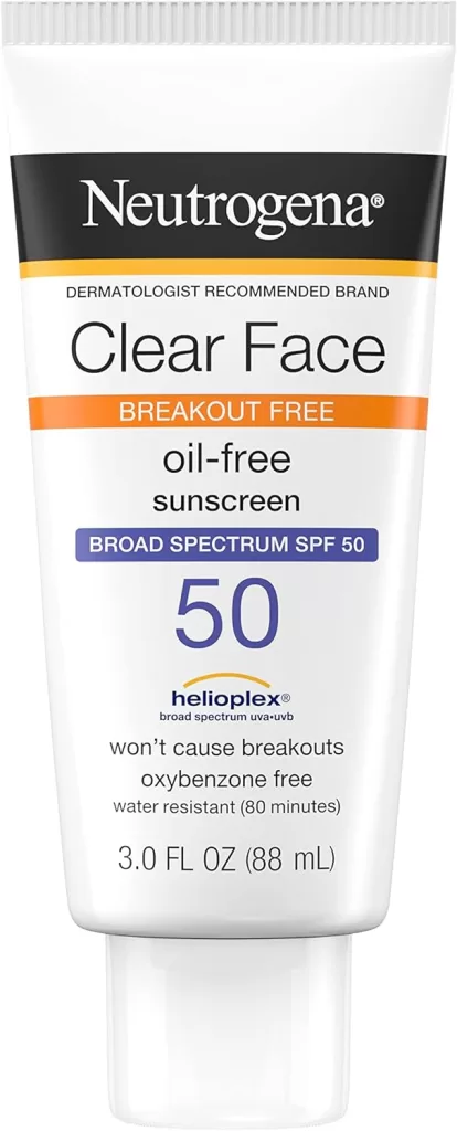 Get rid of pimples face sunscreen