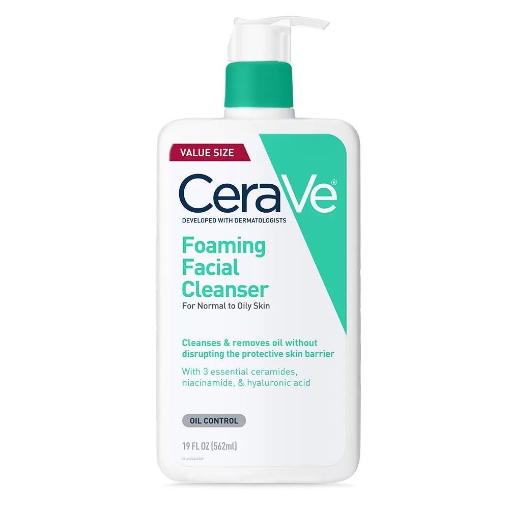 mage of Cerave Foaming Facial cleanser, Gentle Cleansers for All Skin Types