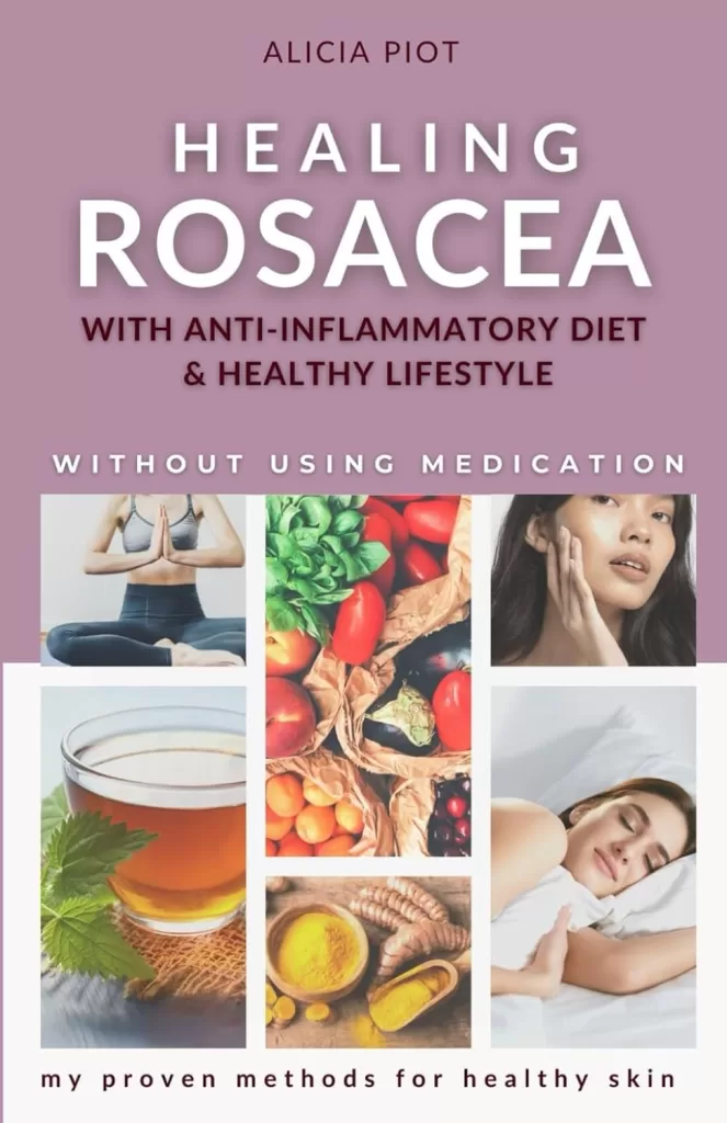 Image of Healing Rosacea With Anti-inflammatory Diet And Healthy Lifestyle for Mental well-being and skin health