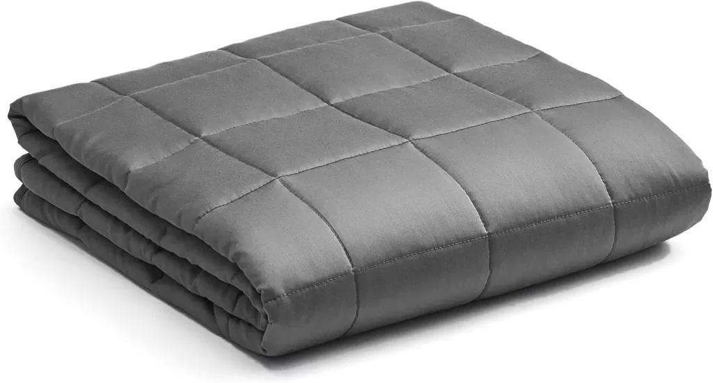 Image of YnM Weighted Blanket,Cooling Rayon Derived from Bamboo，Suit for One Person an aid to  Improve Sleep Quality