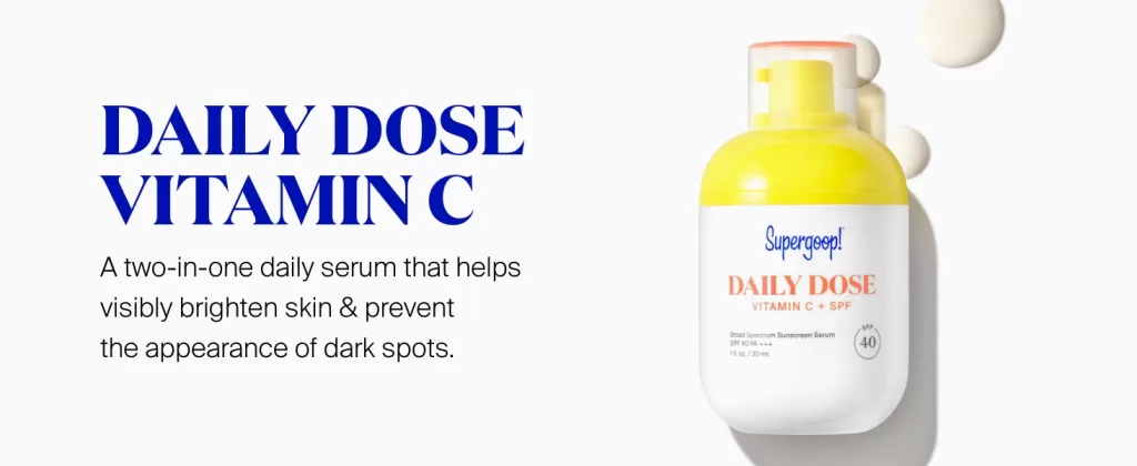 Image of Supergoop! Daily Dose Vitamin C + SPF 40 PA+++  part of the Mix skin products