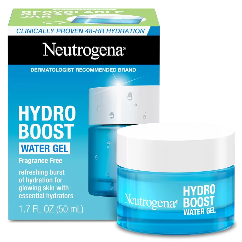 Image of Neutrogena Hydro Boost Water Gel Face Moisturizers dry sensitive skin