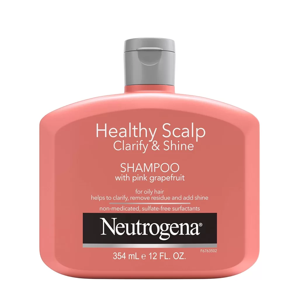 Image of Neutrogena Exfoliating Healthy Scalp Clarify & Shine Shampoo a big part to help Create a hair care routine