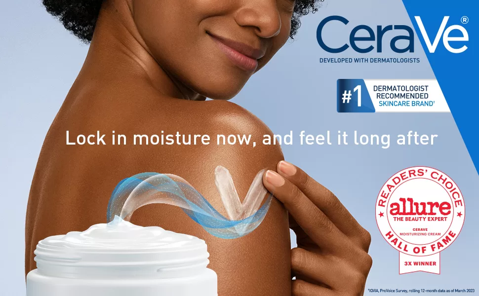 Image of CeraVe Moisturizing Cream | Body and Face Moisturizer for Dry Skin, For the use and part of the Understanding Eczema Triggers