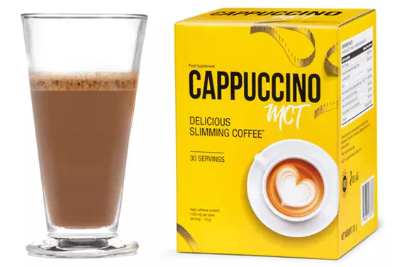 Image of a glass of Cappuccino MCT Weight Loss