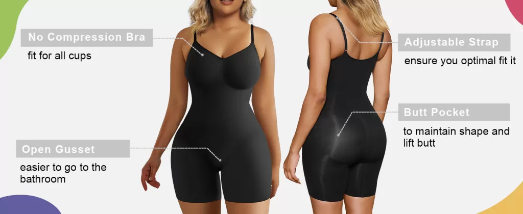 Image of SHAPERX Shapewear for Women Tummy Control Bodysuit : Honeylove product