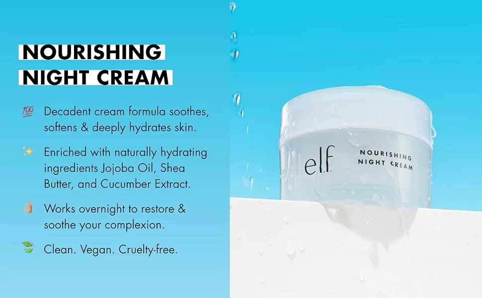 e.l.f. SKIN Holy Hydration! detox nightwear Cream