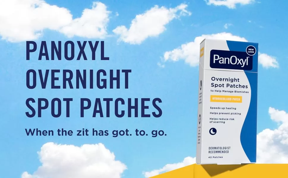 Image of PanOxyl PM Overnight Spot  Pimple Patches for Face