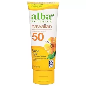 Image of Alba Botanica Island Vibe Sunscreen Lotion, SPF 50, 3 Oz: Sustainable beauty practices products