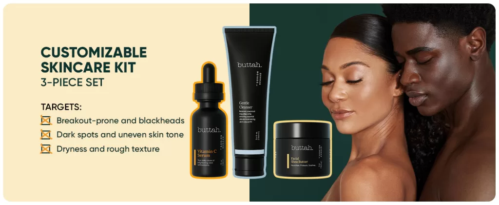 Image of Buttah Skin Transforming Kit for Melanin Rich Skin | CocoShea Revitalizing Cream: Skincare for Brown Skin