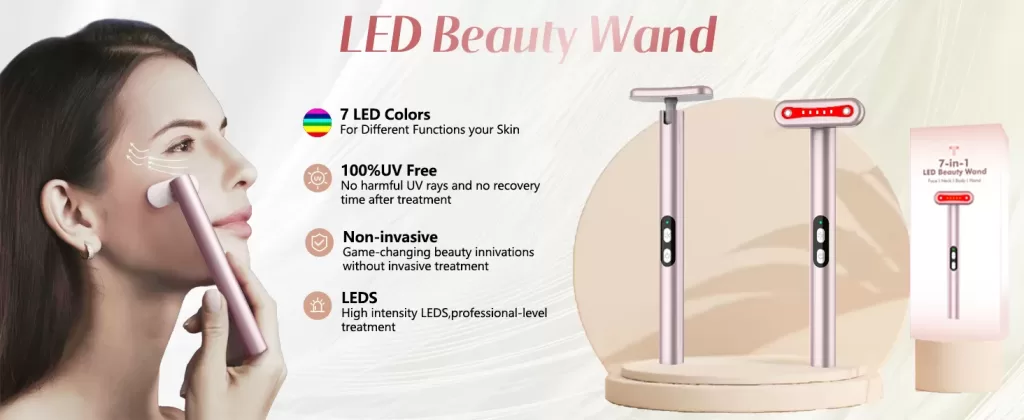 Image of Red-Light-Therapy-for-Face, 7 in 1 LED Light Therapy; Must-Have Skincare Items