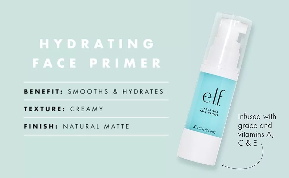 Image of e.l.f. Hydrating Face Primer, Makeup Primer: Beauty and skincare 