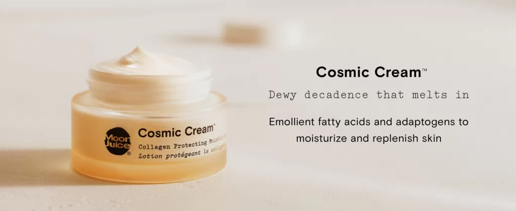 Image of Cosmic Cream by Moon Juice - Vegan Collagen Protecting Moisturizer: DNA-Based Skin Analysis kit.