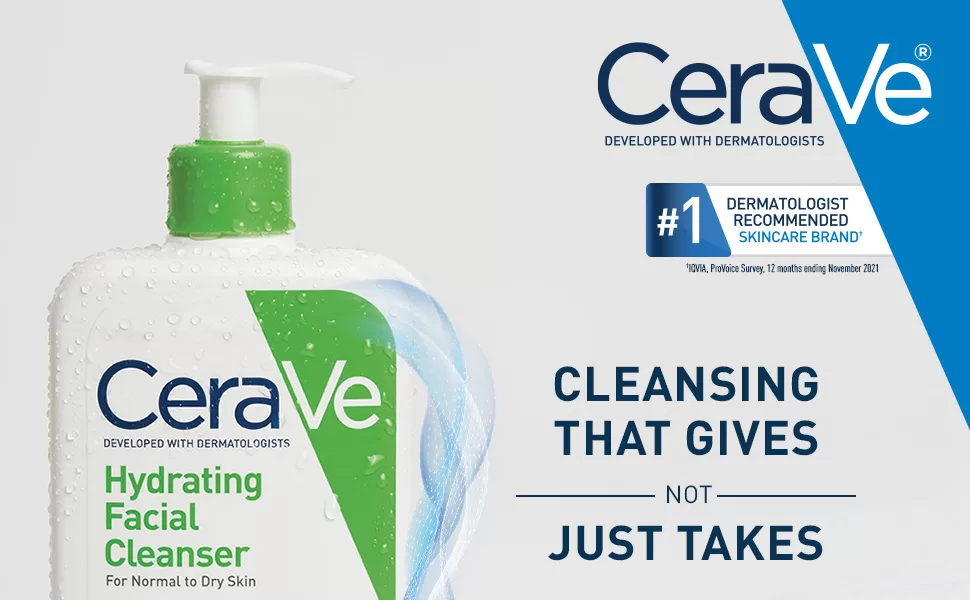 Image of CeraVe Hydrating Facial Cleanser | Moisturizing Face Wash For Dry Skin product for Beautiful Crazy Skin Days