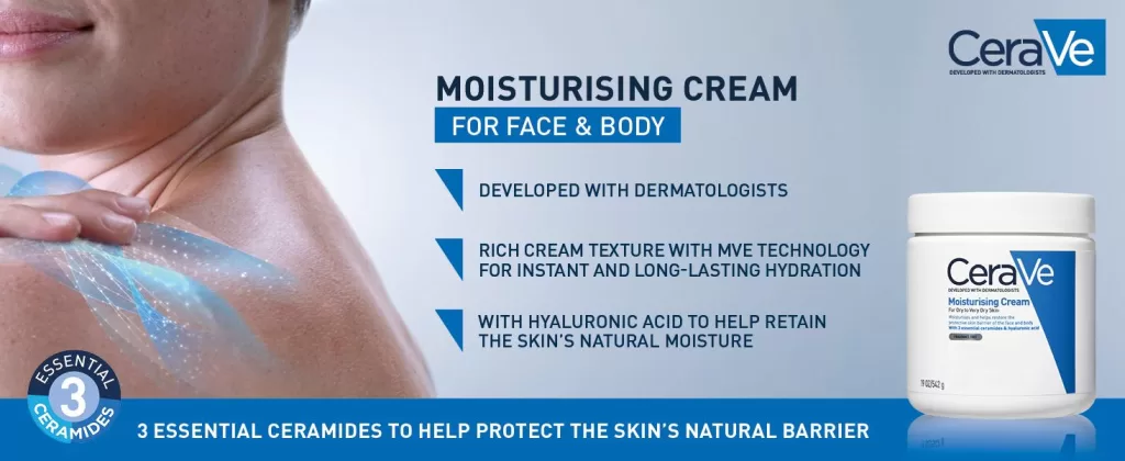 mage of CeraVe Moisturising Cream, 542 g (Pack of 1) | Face & Body  part of Free Samples Today