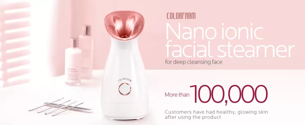 Image of Colorfarm Facial Steamer Nano Ionic Face Steamer; Must-Have Skincare Items