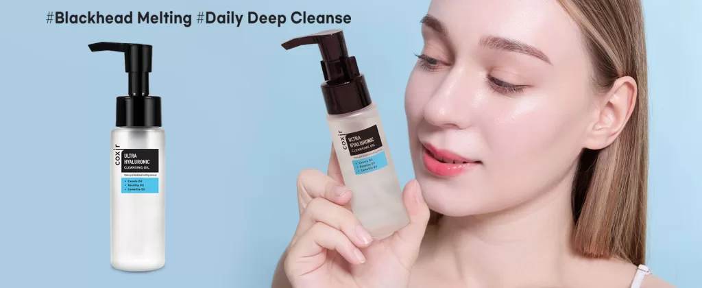 Image of Coxir Ultra Hyaluronic Cleansing Oil, Korean Facial Cleanser, Skincare Secrets from the pros