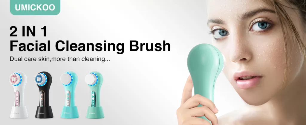 Image of Face Scrubber Exfoliator,Facial Cleansing Brush Rechargeable IPX7. Beauty Devices for Skincare