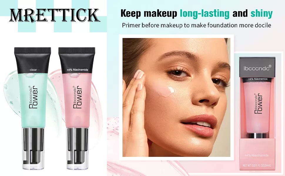 Mrettick 2 Colors primer face makeup, Hydrating Face Primer: Erotic beauty makeup