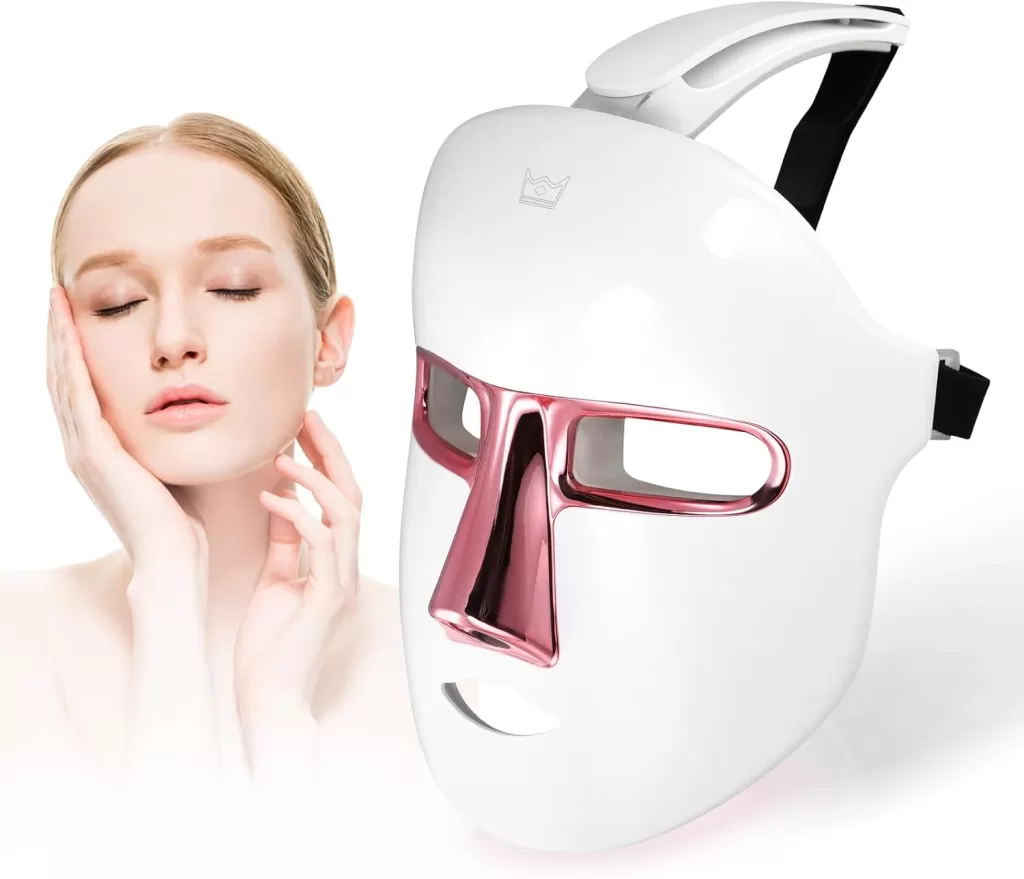 Image of Beauty LED Mask with 7 Colors Light: LED facial mask features