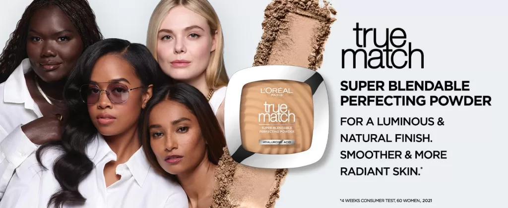 L'Oréal Paris Powder Foundation, Super-Blendable: Erotic beauty makeup