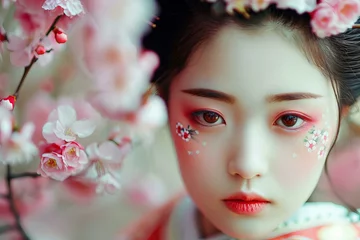 Face of Geisha-inspired skincare