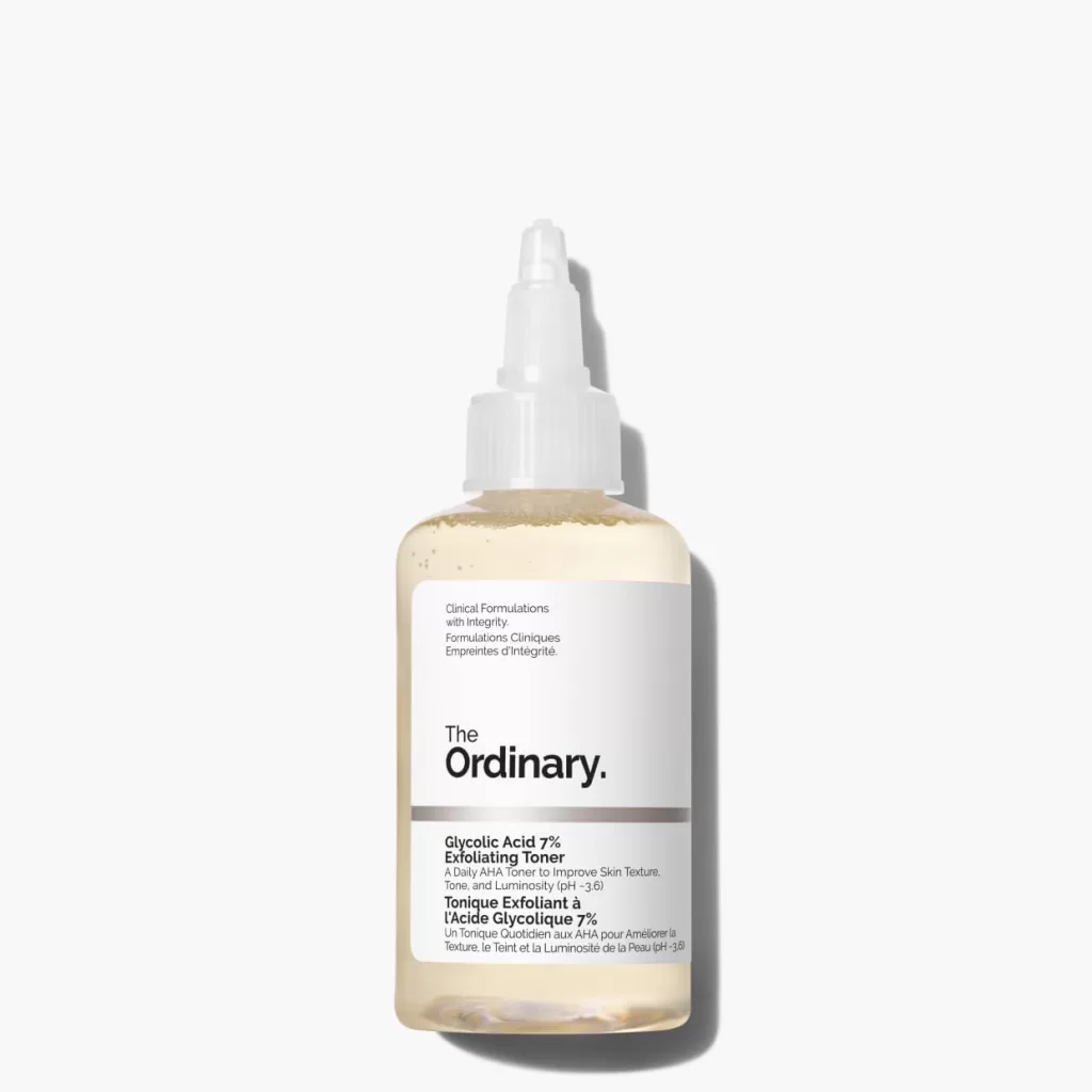 Budget toners for acne: The Ordinary Glycolic Acid 7% Toning Solution 240ml