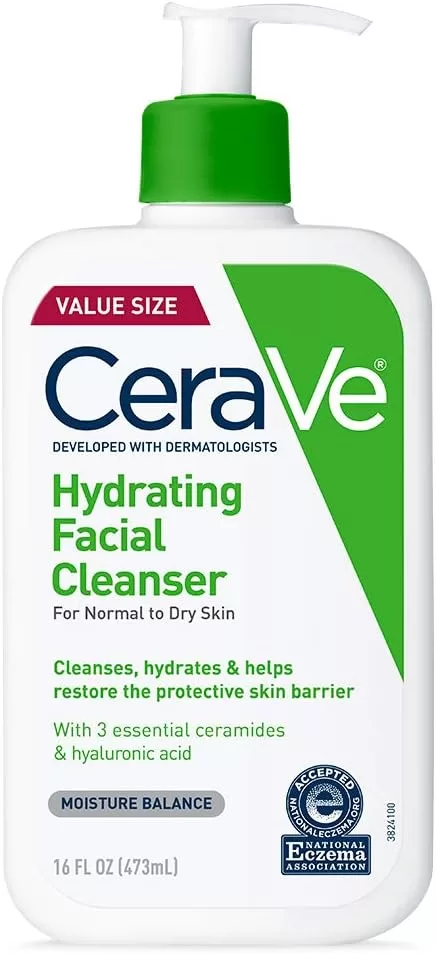 First date makeup looks: CeraVe Hydrating Facial Cleanser 