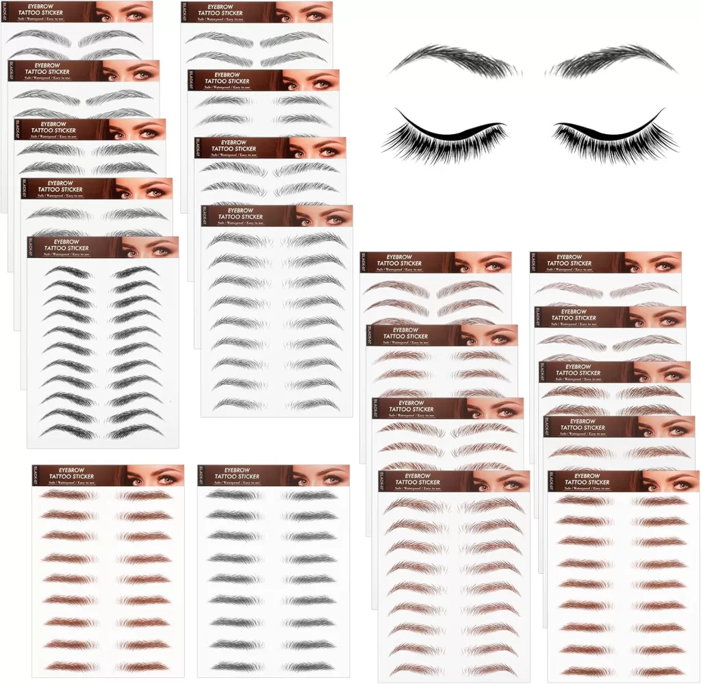 Drag makeup essentials : Temporary Tattoo Eyebrows