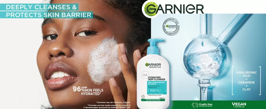 Castor Oil Hair Growth: Garnier Gentle Deep Face Cleanser, With Hydrating Hyaluronic Acid, Protecting Ceramides, Purifying Clay, Fragrance Free, Suitable For Sensitive Skin, Pure Active, 250ml