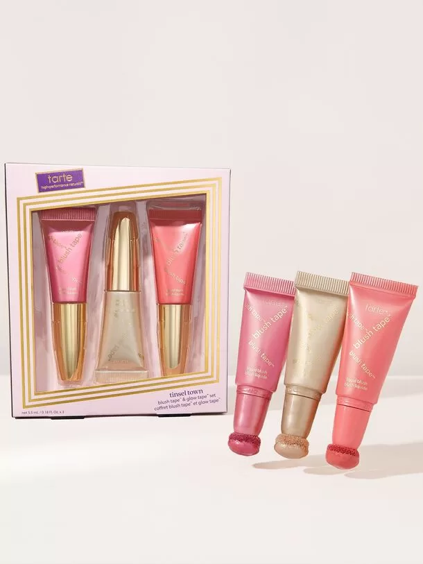 Image of blush & glow tape travel set. products : Win Beauty Prizes Ireland/UK