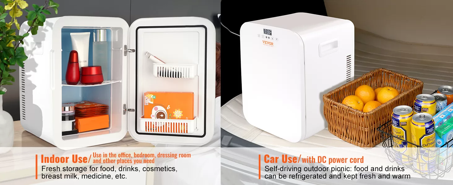 Keep Your Skincare, Food, and Drinks Fresh Anywhere with the VEVOR 20L Mini Fridge