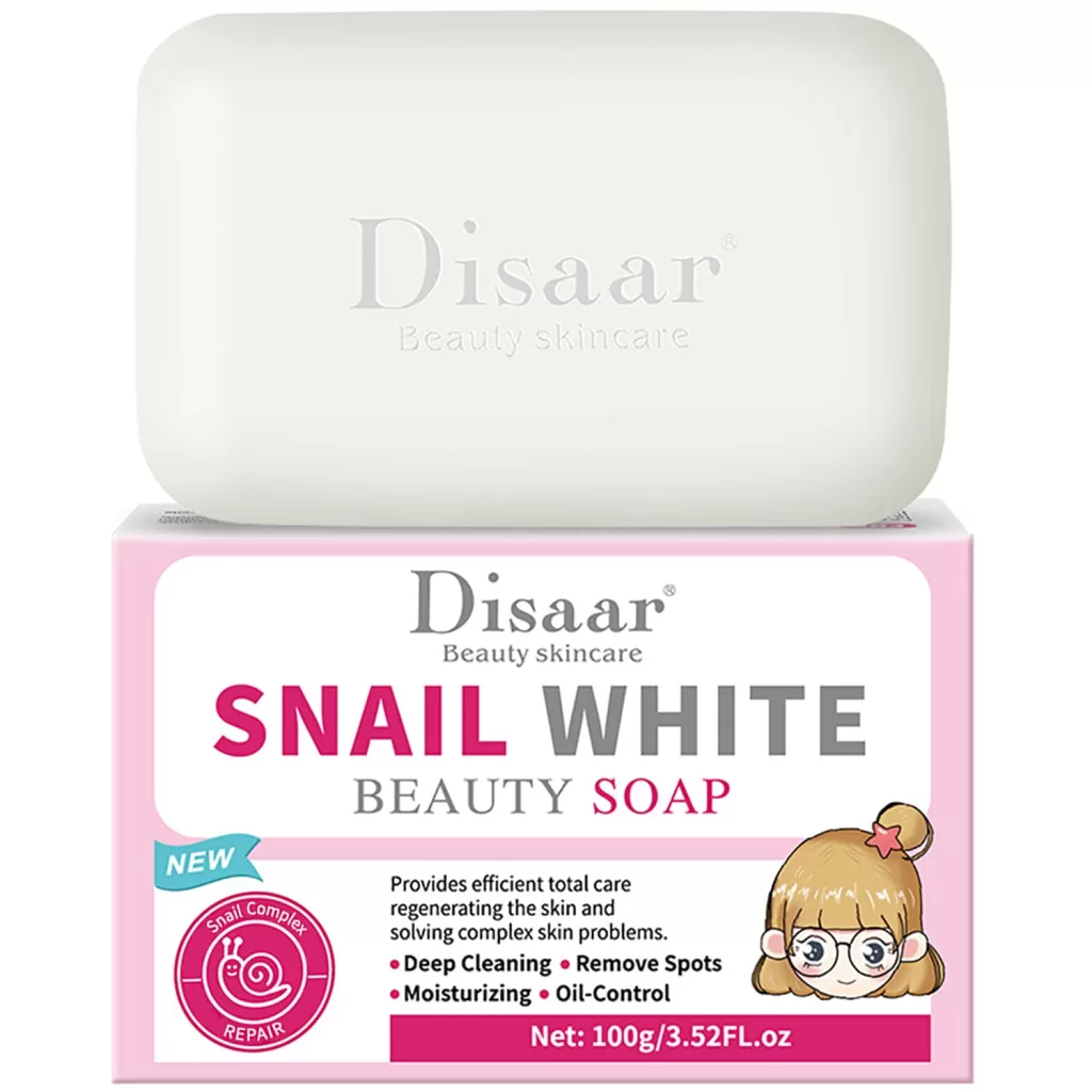 DISAAR Beauty Snail Soap Deep Cleaning Spots Moisturizing