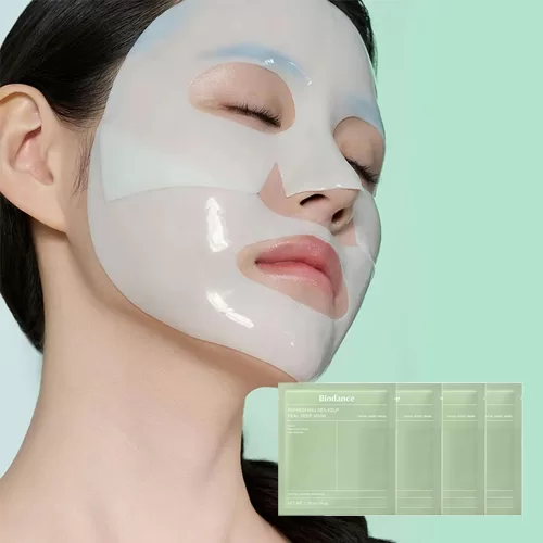 Image of a woman demonstrating the best sea kelp facial mask