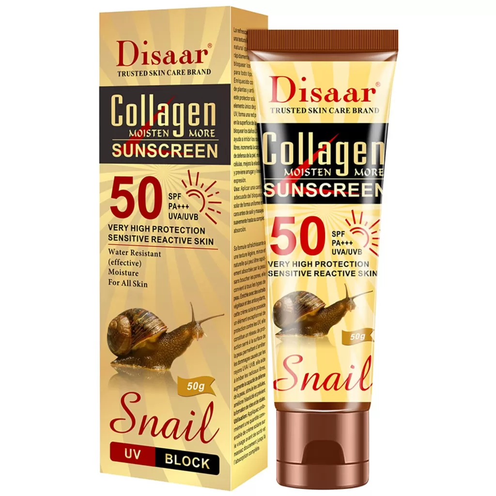 Image of Collagen Snail Extract Sunscreen SPF 50+ PA++++ : Skincare Routine Guide