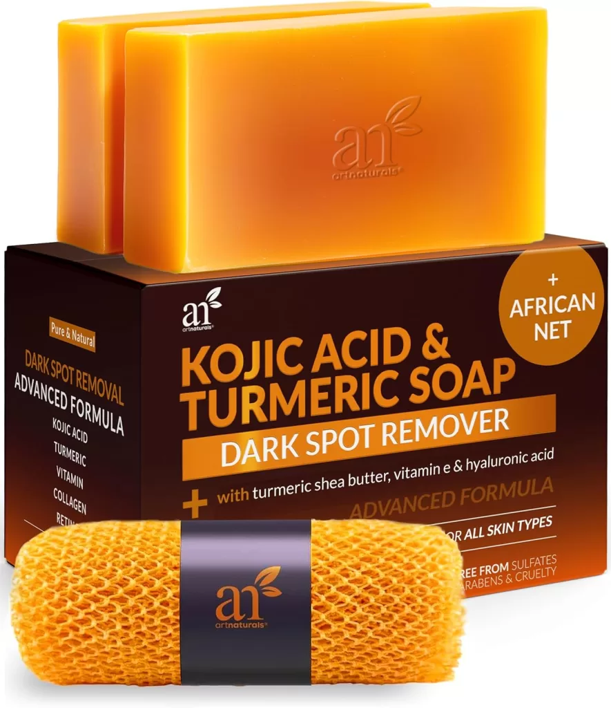 Image of Kojic Acid Soap + African Net Sponge: Skincare Routine Guide