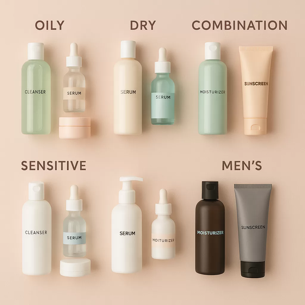 Image of products of Skincare Routine Guide for Every Skin Type