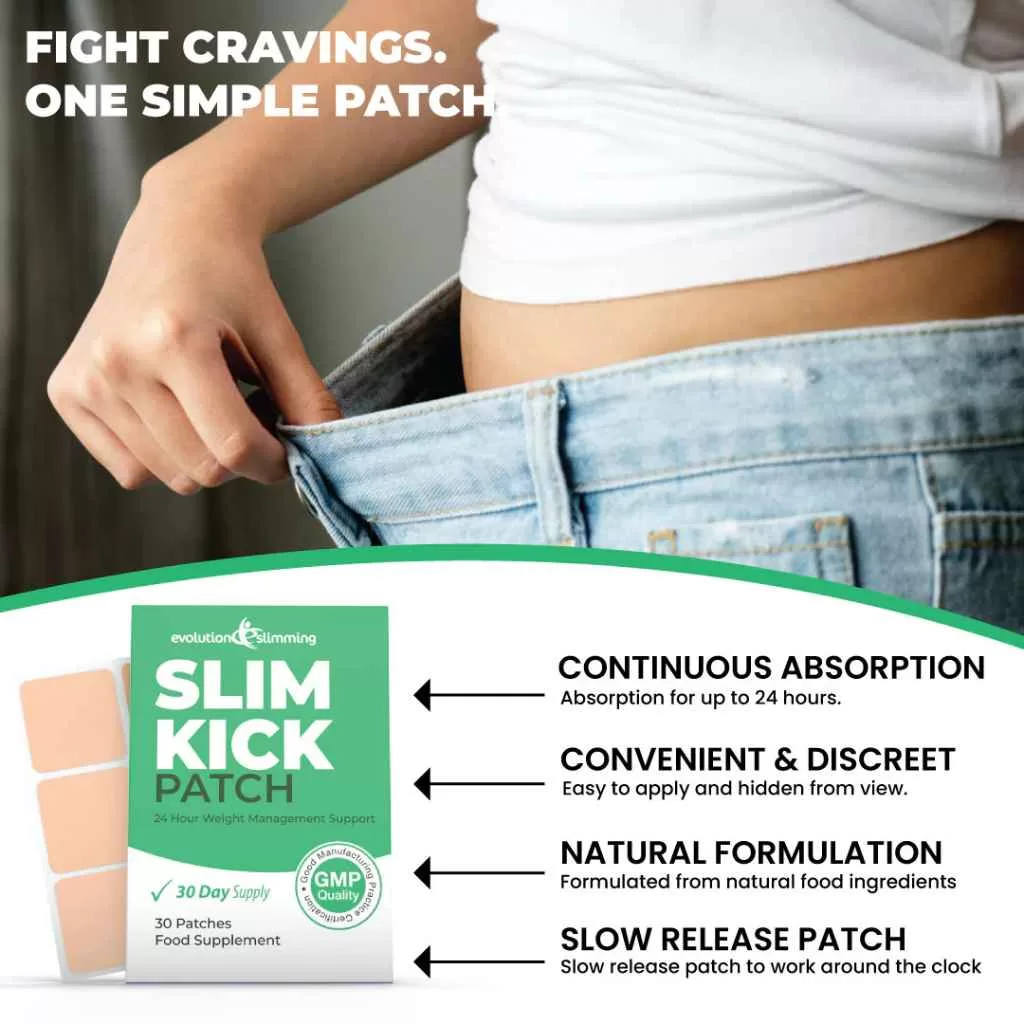 Image Showing the result of  The product Slim Kick Patch with trousers fit.